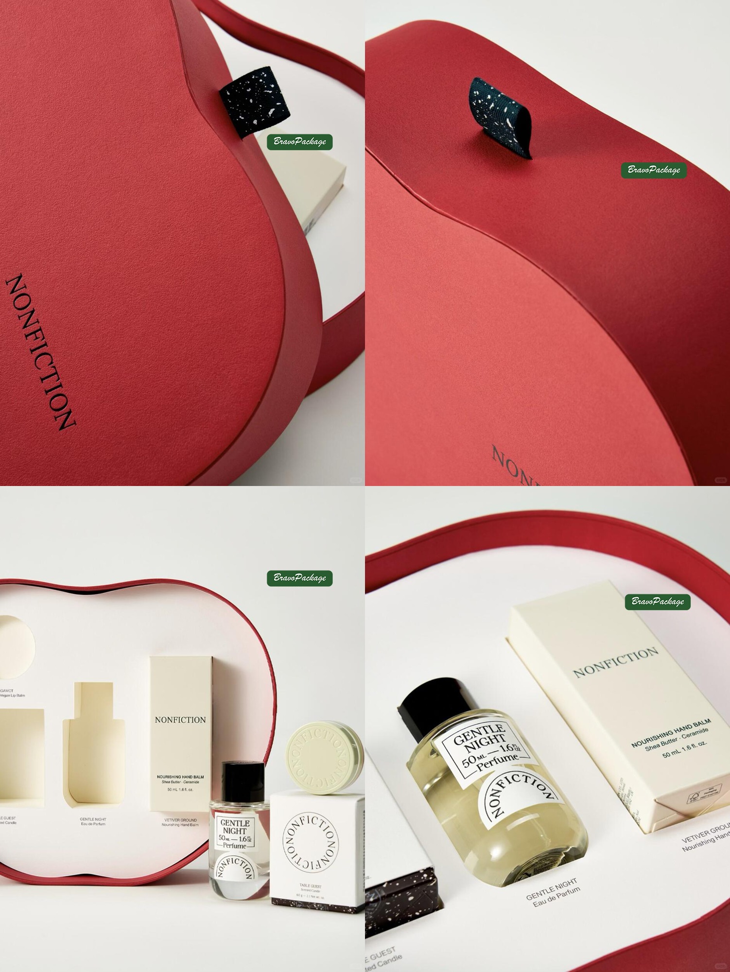 Apple-Shaped Special Fragrance Gift Box packaging collage
