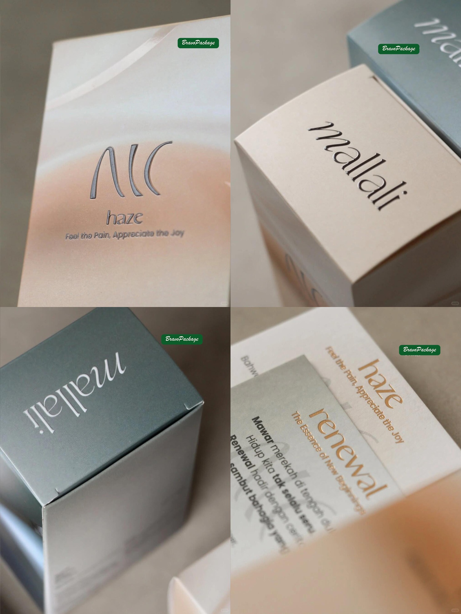 Warm Autumn Aromatherapy Box packaging collage