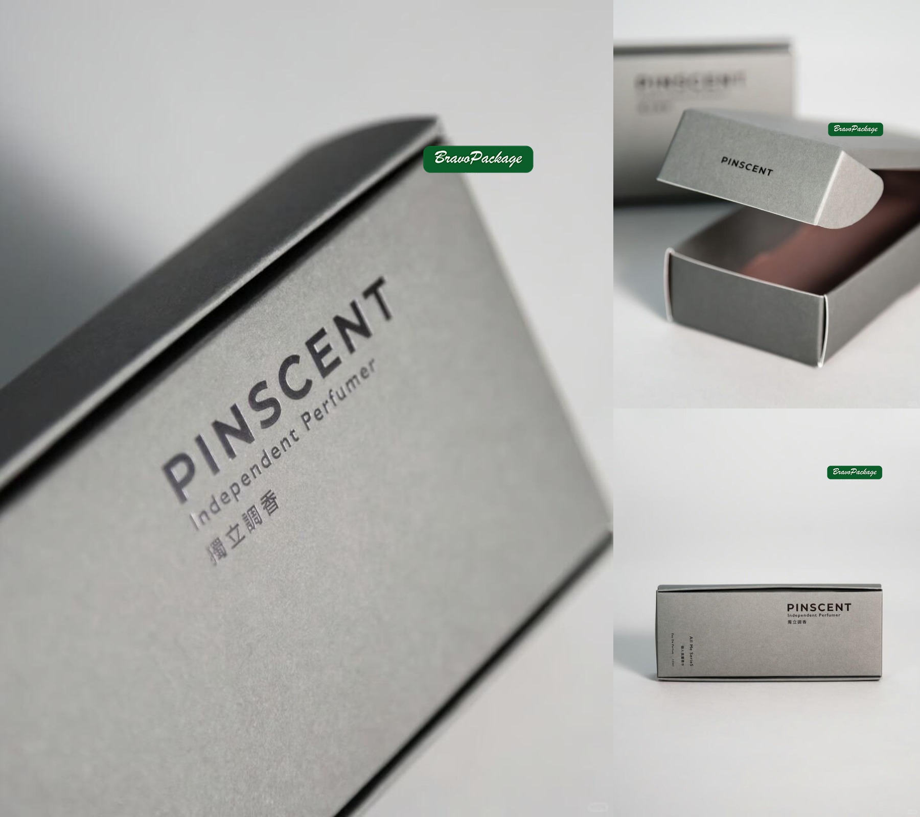 Minimal Individual Aromatherapy Box packaging collage