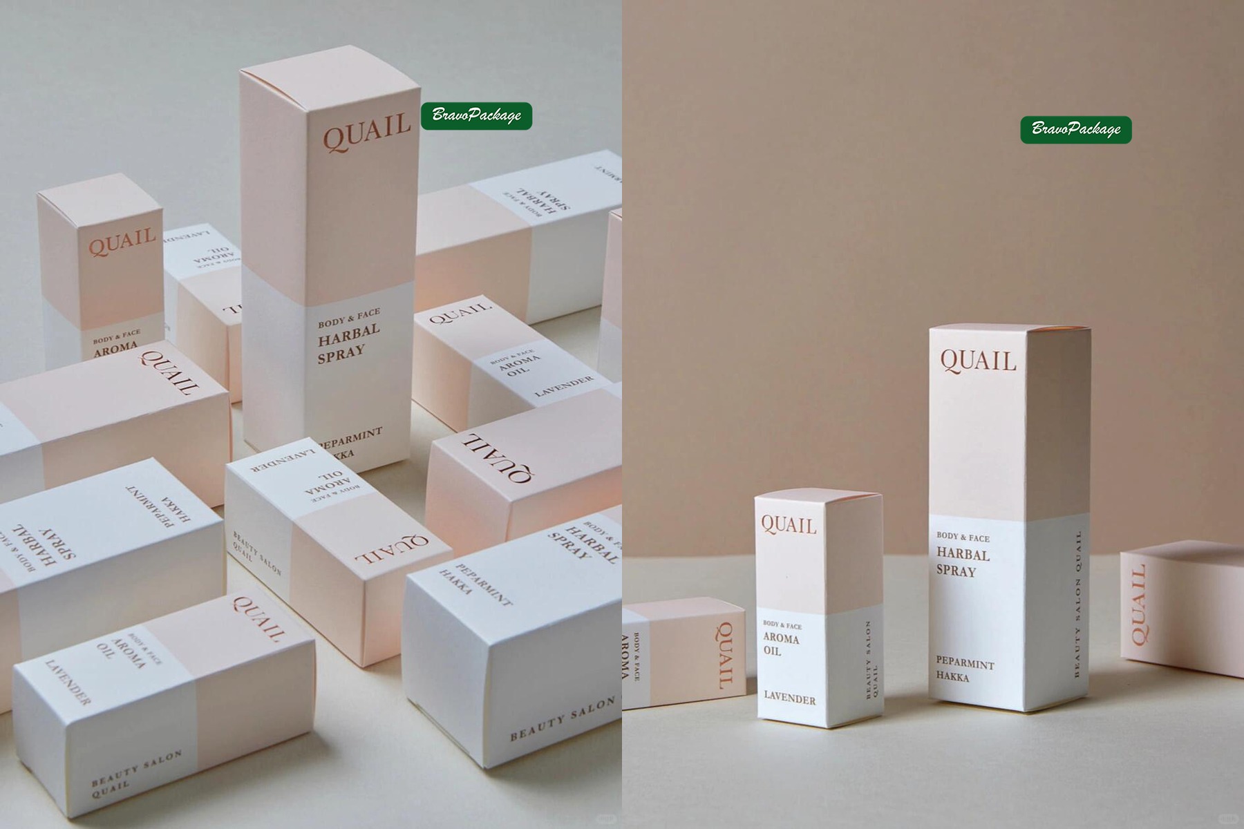 Small-Capacity Fragrance Box with Soft Presentation packaging collage