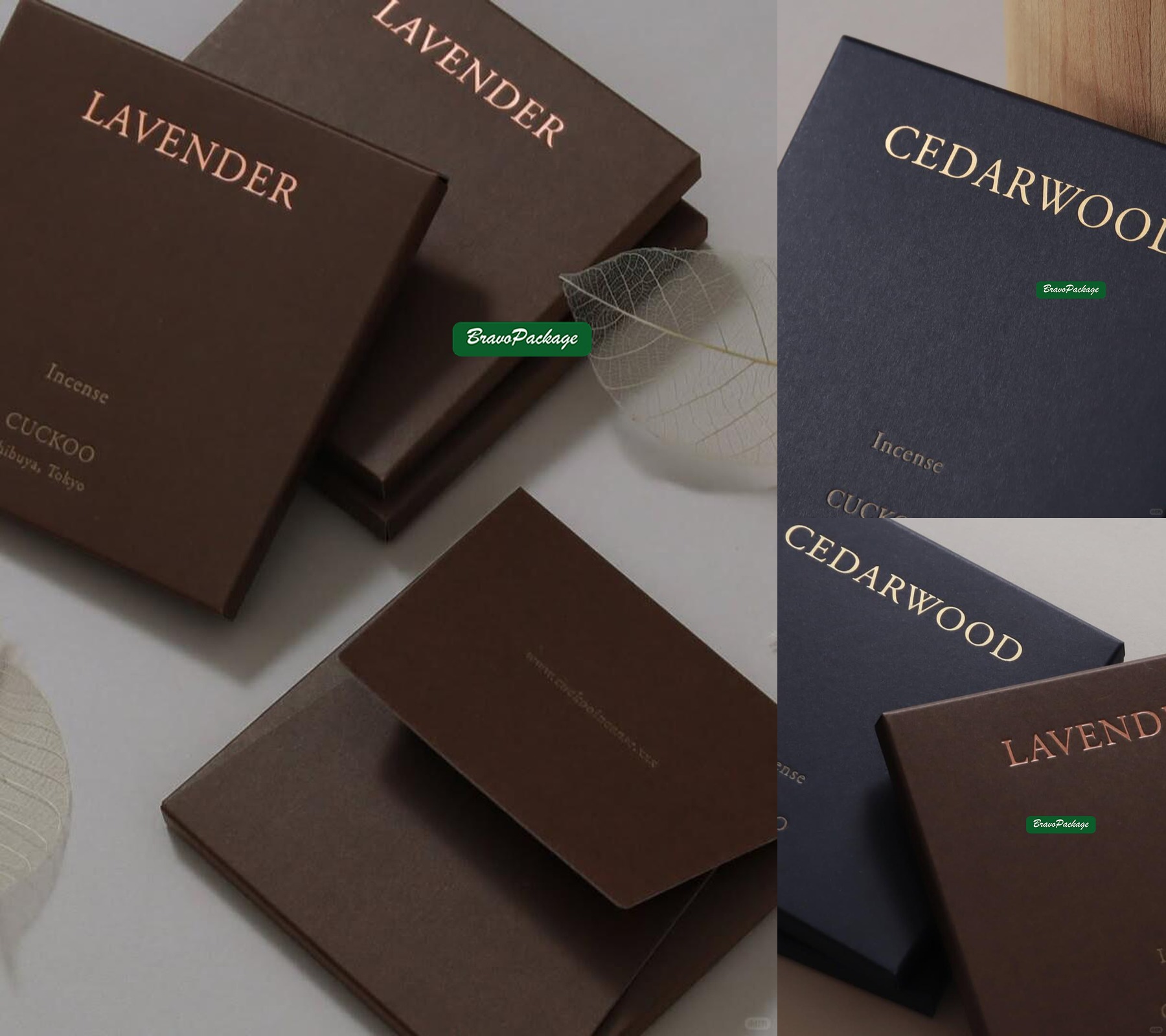 Elegant Incense Box with Refined Structure packaging collage