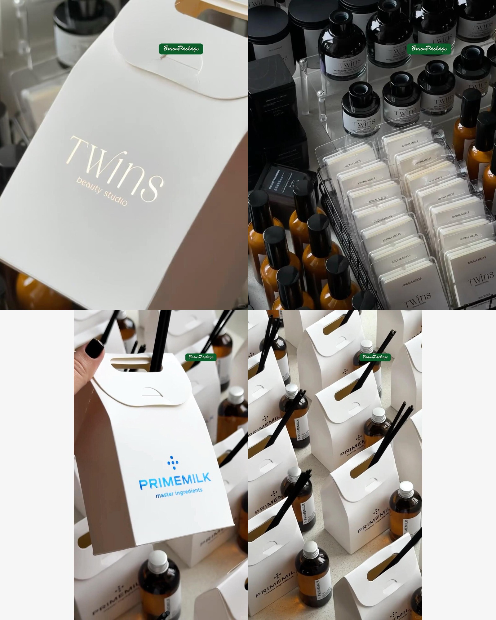 Cost-Effective Fragrance Box with Premium Craft Details packaging collage