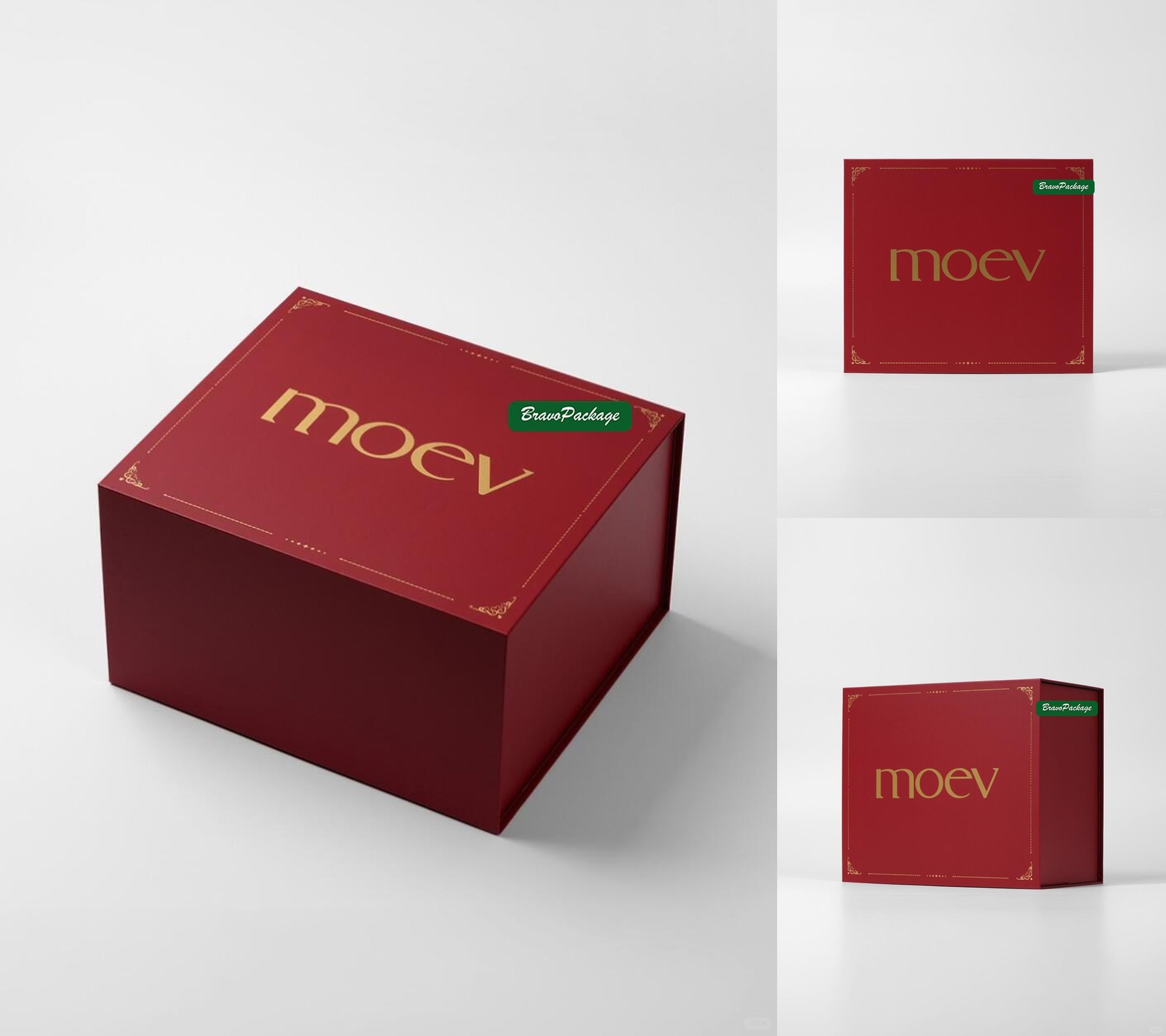Double-Layer Red Magnetic Skincare Gift Box