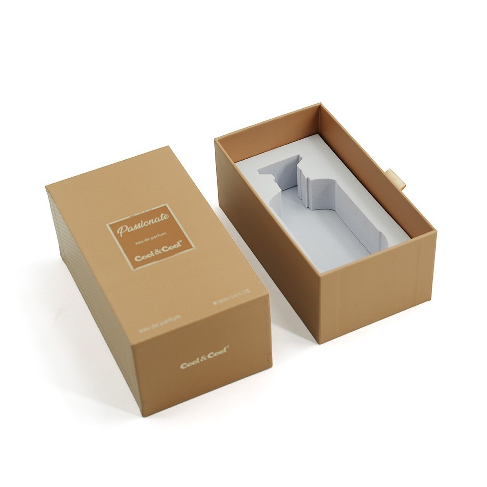 Textured Paper Perfume Box packaging reference 1