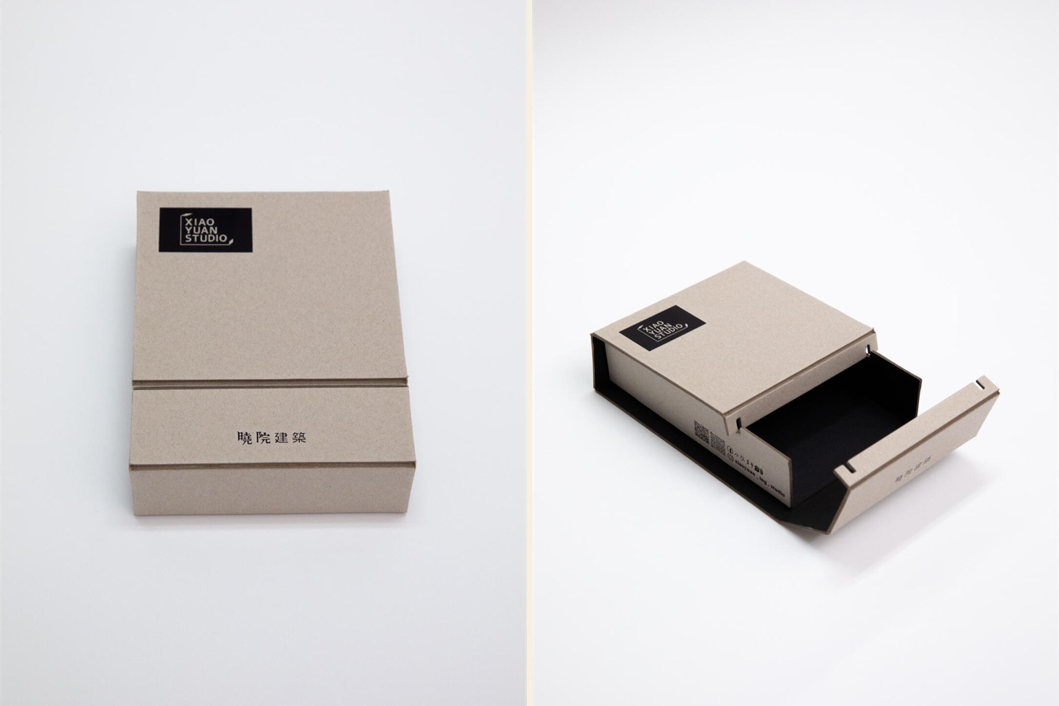 Fold-flat greyboard presentation box