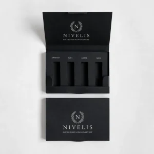 Black Discovery Set Box with Bottle Inserts