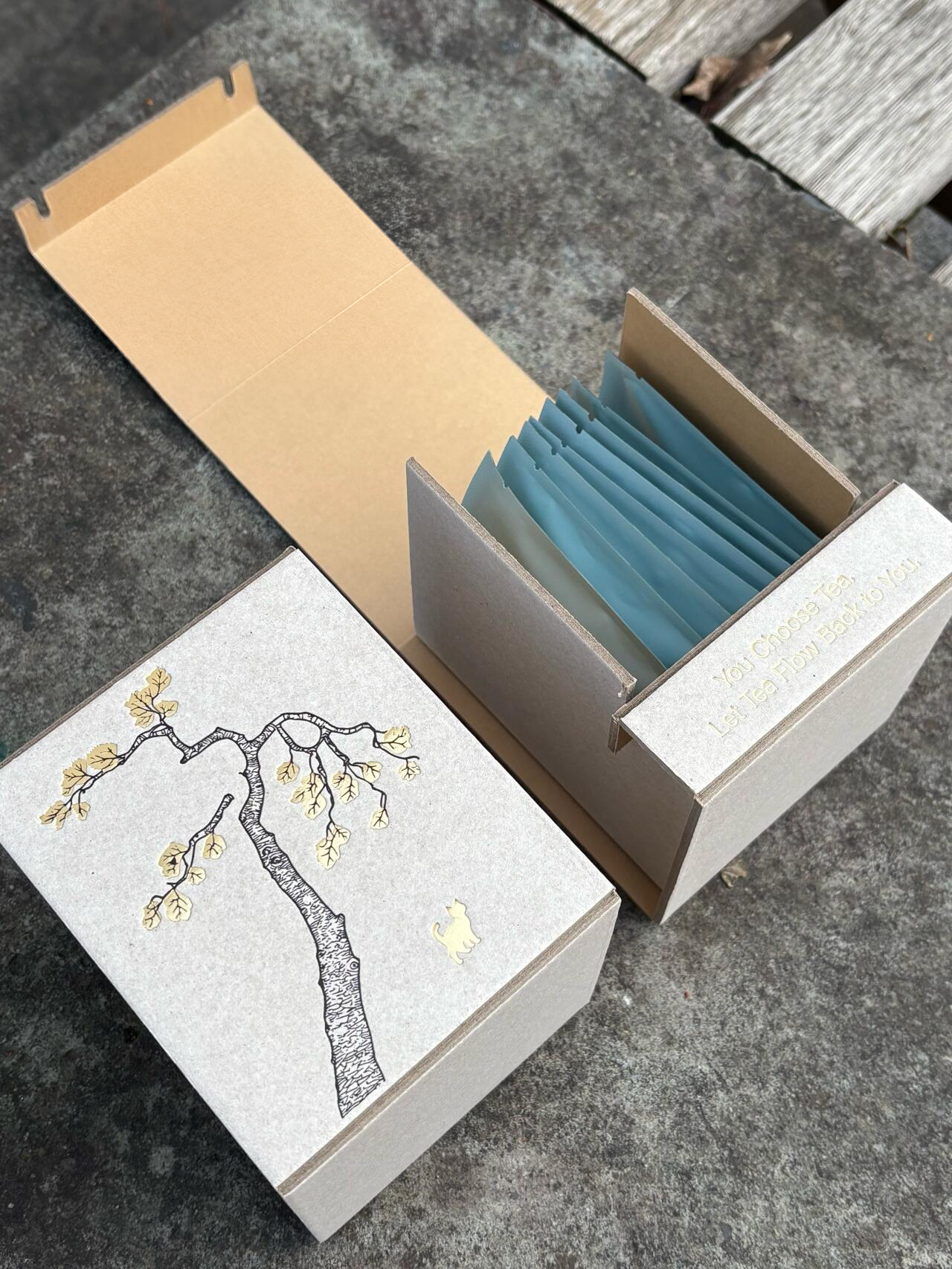 Two-piece grayboard folding box reference