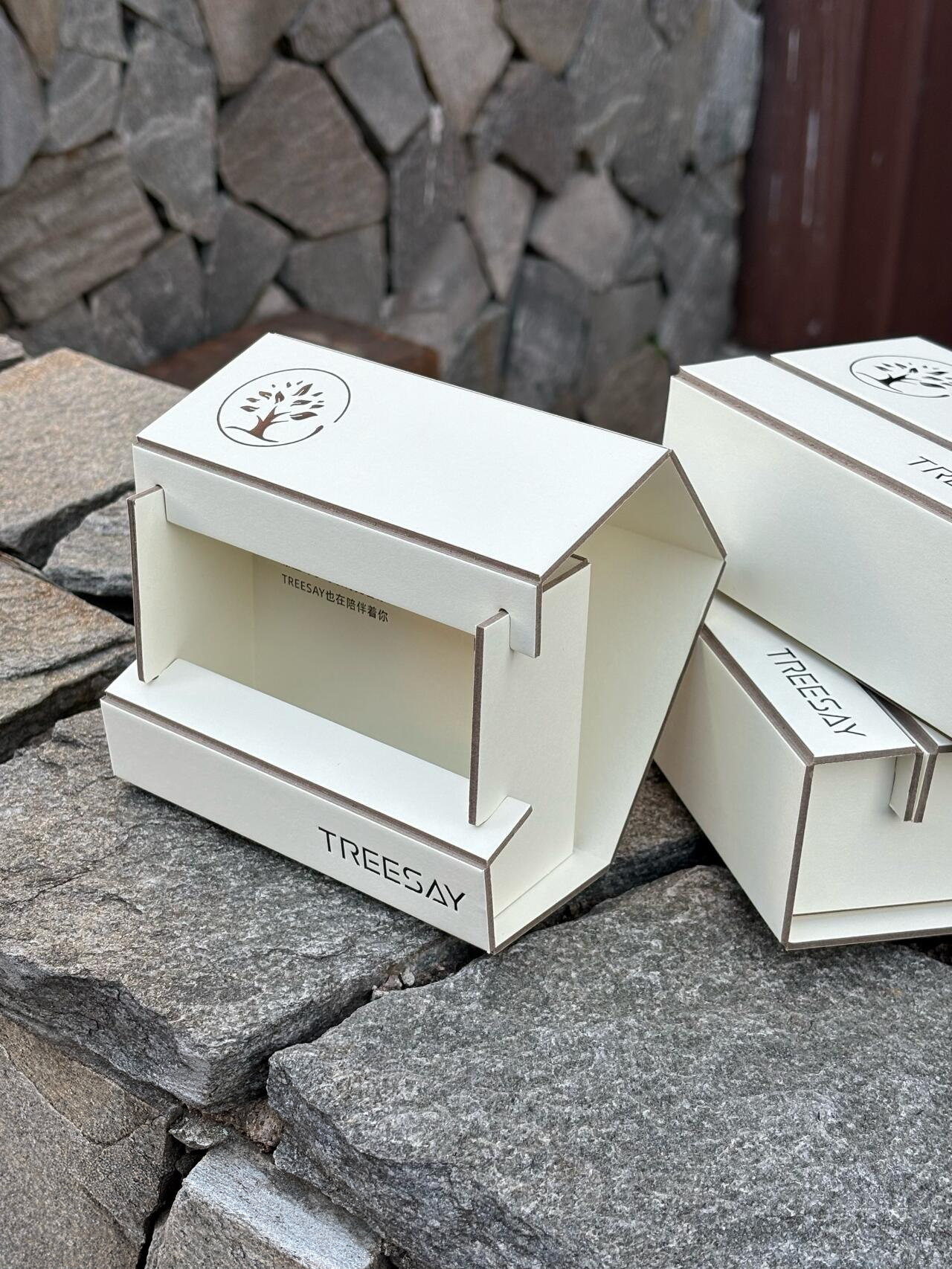 Two-piece grayboard folding box reference