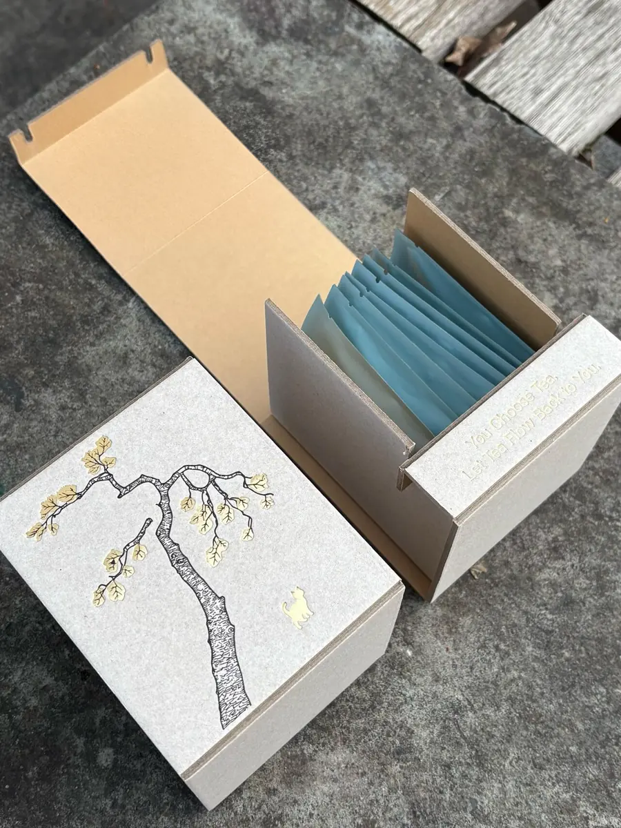 Two-piece grayboard folding box reference