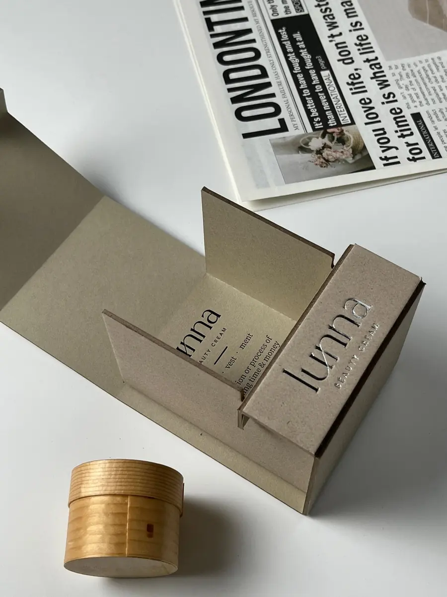 Two-piece grayboard folding box reference