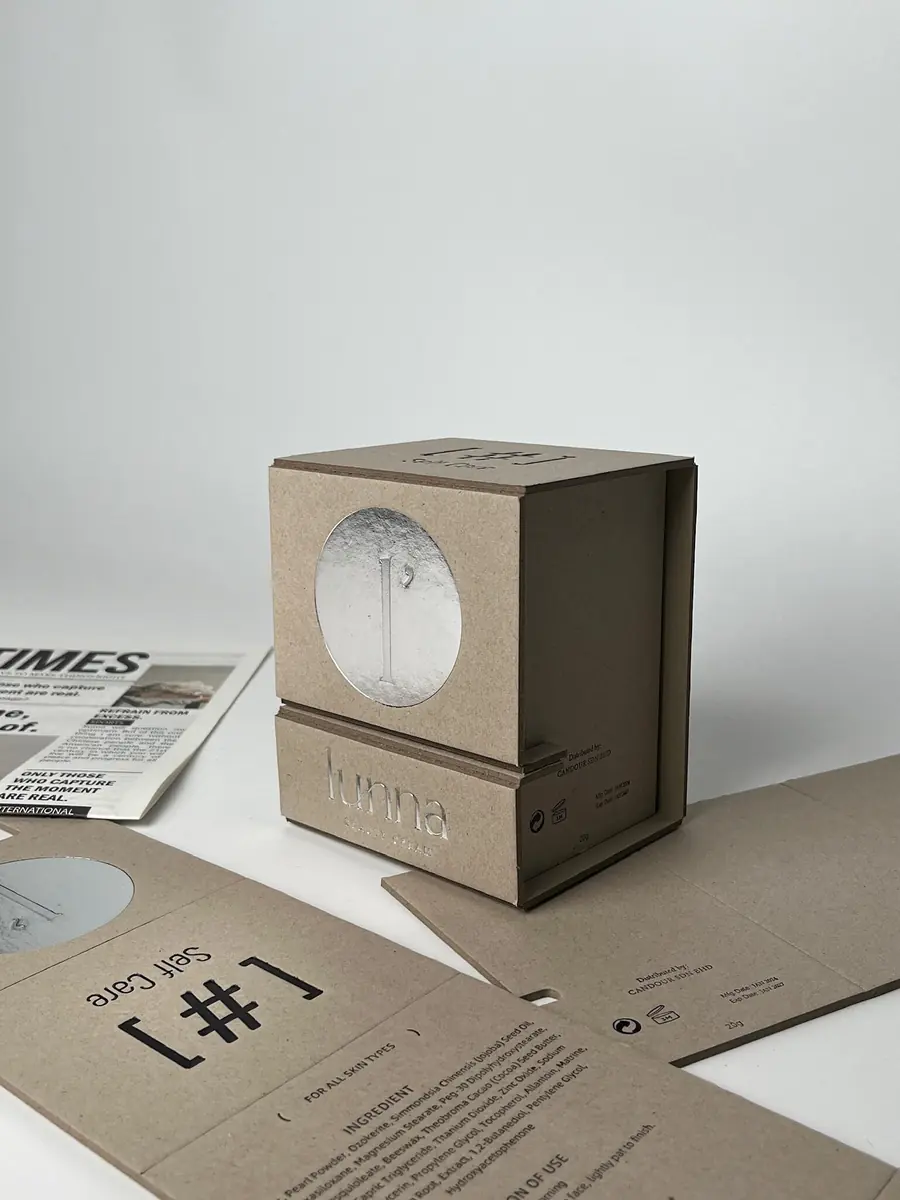 Two-piece grayboard folding box reference