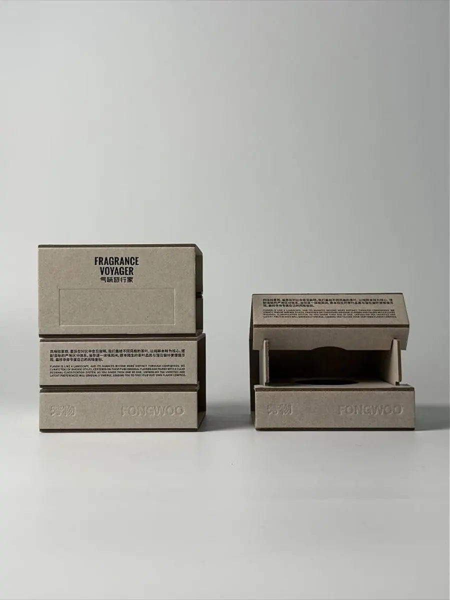 Two-piece grayboard folding box reference