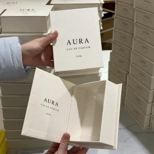 Ivory Book-Style Perfume Box