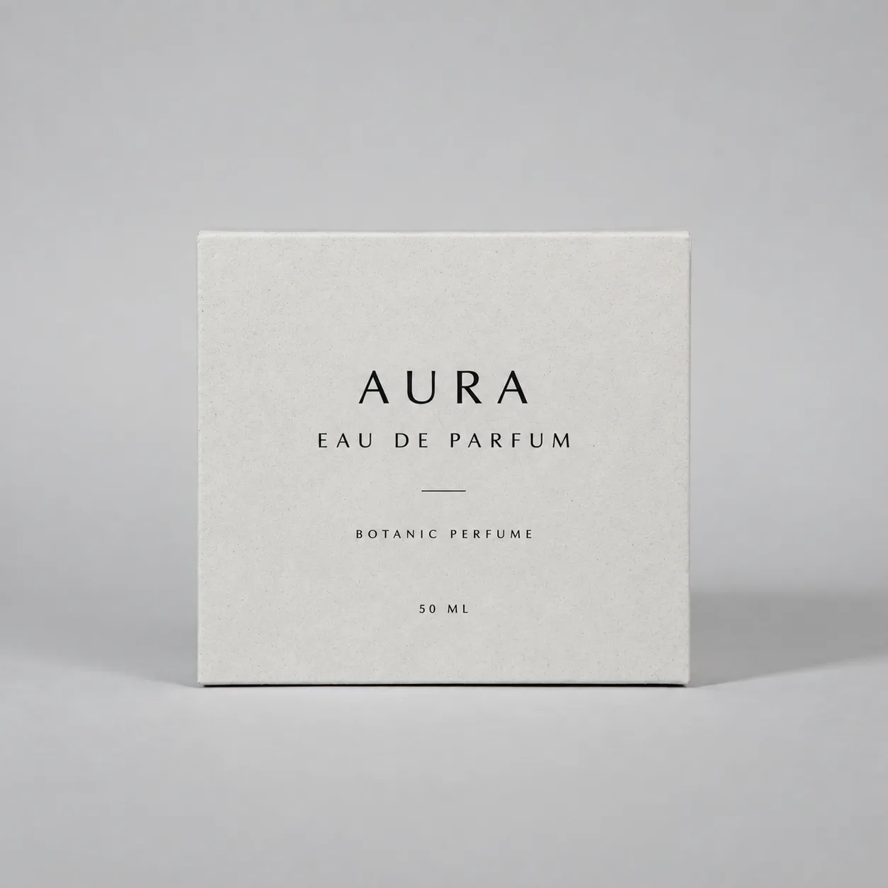 Natural white sliding perfume box
