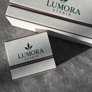 White grayboard two-piece folding perfume box