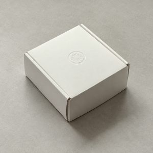 White Blind-Imprint Fold-Flat Mailer Box