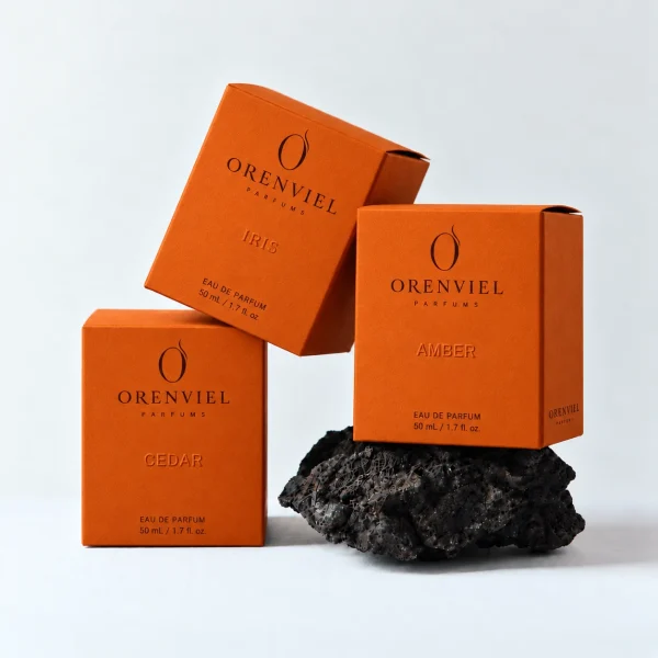 Mandarin paper perfume cartons — 朱研