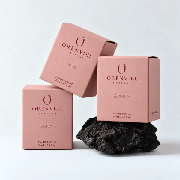 Nude Pink paper perfume cartons — 裸粉
