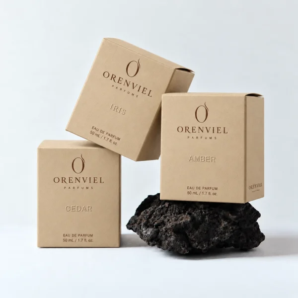 Burlywood paper perfume cartons — 香木