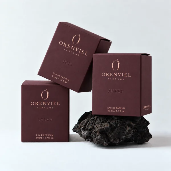 Grape Purple paper perfume cartons — 葡萄