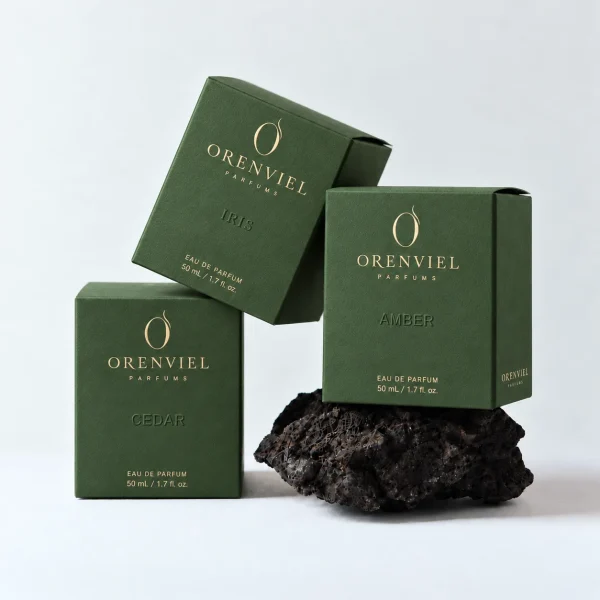 Pine Green paper perfume cartons — 松叶