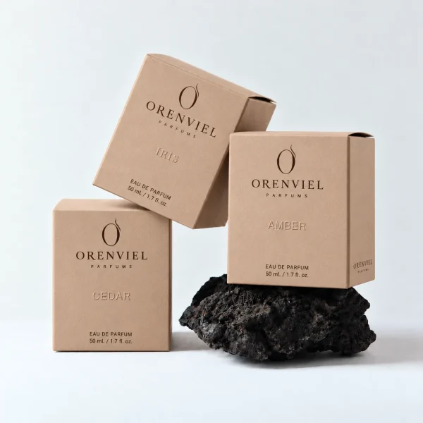 Bran paper perfume cartons — 月驼