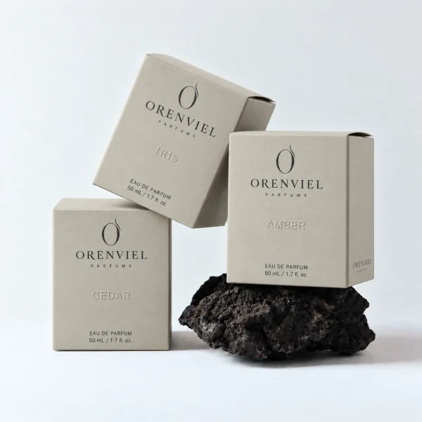 Light Grey paper perfume cartons — 石竹