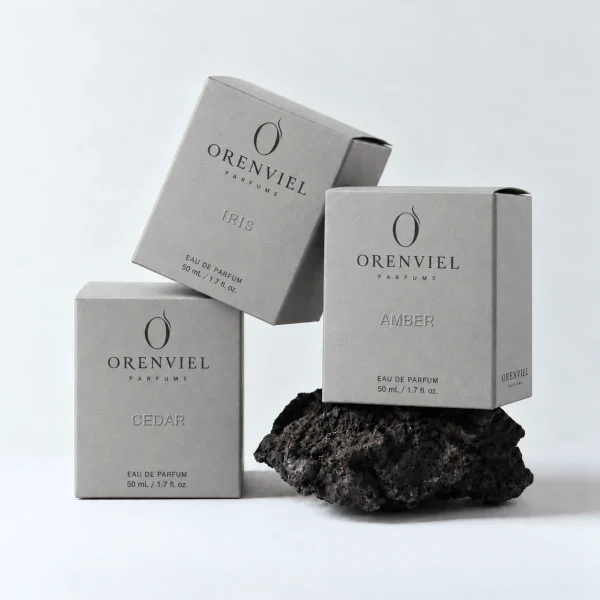Silver Gray paper perfume cartons — 银鼠