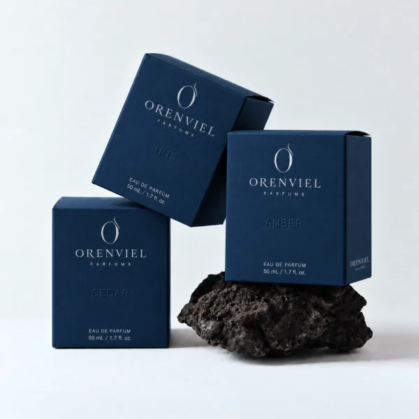 Navy Blue paper perfume cartons — 藏蓝(临时名称)