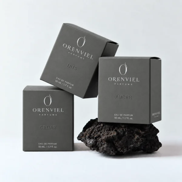 Mouse Gray paper perfume cartons — 鼠灰